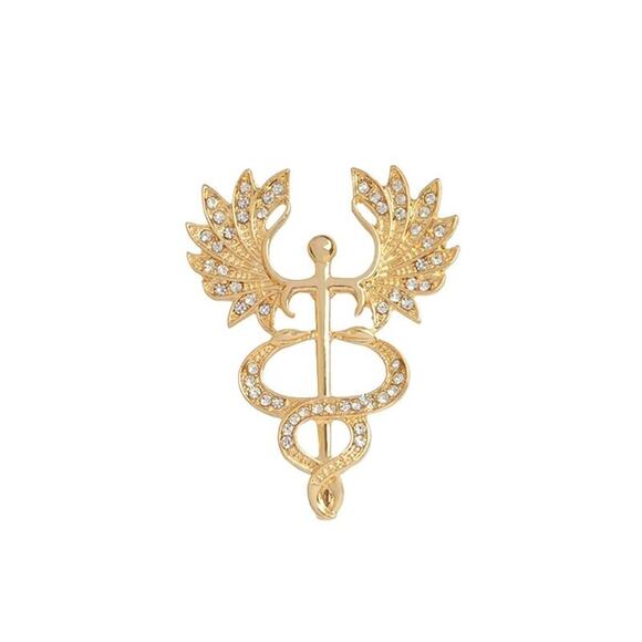 Medical Pins Caduceus Enamel Pins 248 - Picture 1 of 1